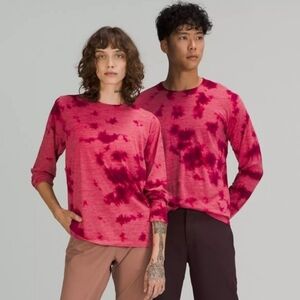 lululemon athletica Pink Tie-Dye Long Sleeve Tee